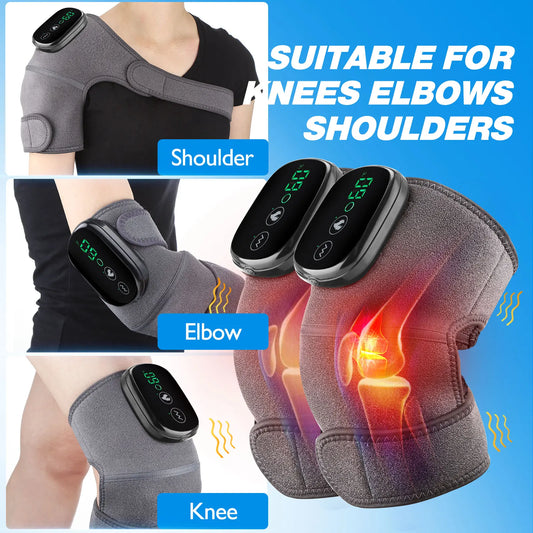 Moxibustion Therapy Device with Electric Heating Knee Pads – Vibration & Warmth Control
