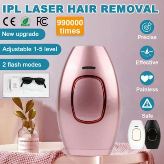 Painless Laser Hair Remover Device – Full Body IPL Hair Removal for Men & Women