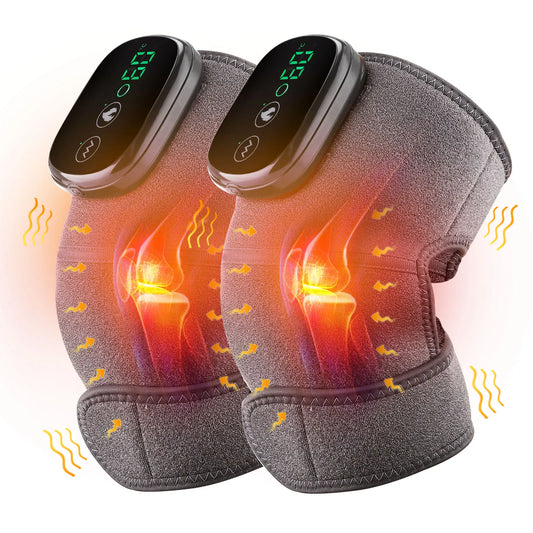 Moxibustion Therapy Device with Electric Heating Knee Pads – Vibration & Warmth Control